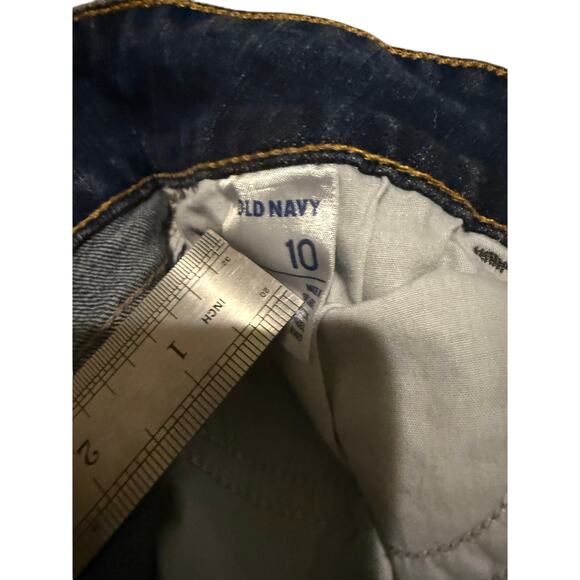 Old Navy Vintage Y2k Dark Wash Blue Denim Jean Mini Skirt Women's Size 10 - Picture 3 of 7